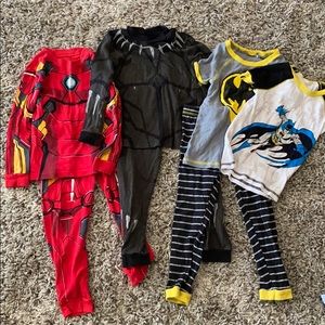 Superhero Boys Pajama Set Bundle